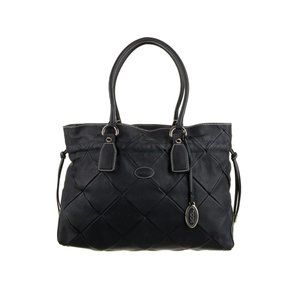 TOD'S Quilted Leather Black Bag Never Used